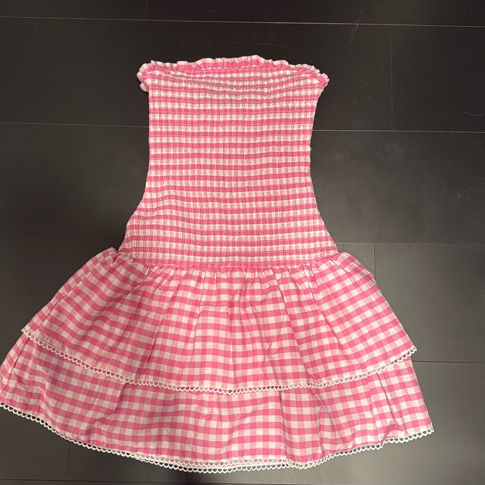 Gingham Pink Mini Dress